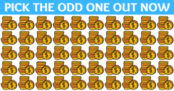 only-a-brainiac-will-find-the-odd-coin-stack-out