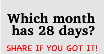 which-month-has-28-days