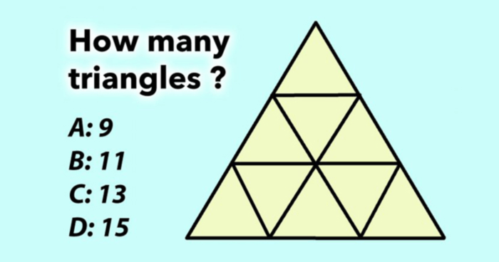 QUIZ: How Many Triangles Do You See? - Take the quiz