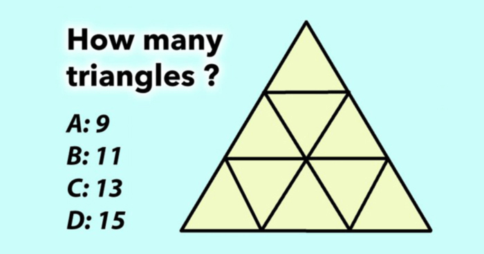 QUIZ: How Many Triangles Do You See? 
