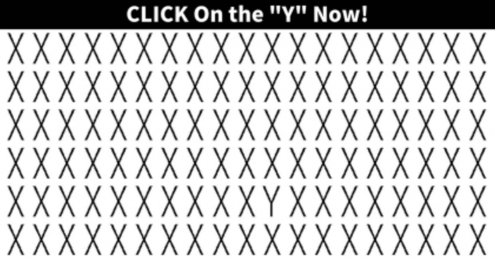 97% Of People Can't Find The 'Y'!