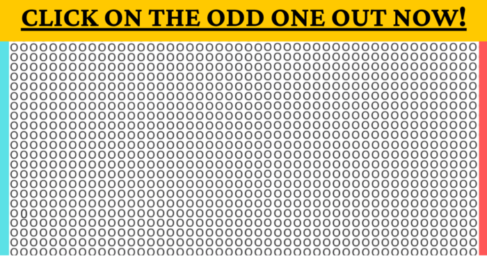 4% Of The Most Perceptive People Will Spot The Odd One Out.