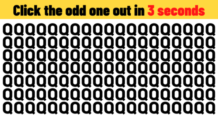 How Fast Can You Find The Odd One In This Picture? It Takes The Average Person 22.45 Seconds To Ace This.