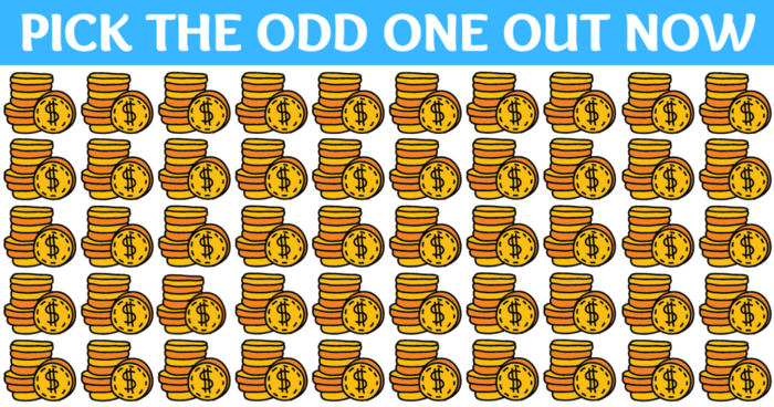 only-a-brainiac-will-find-the-odd-coin-stack-out-quiz