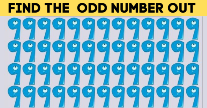 Can You Spot The Odd Number In Just 10 Seconds?