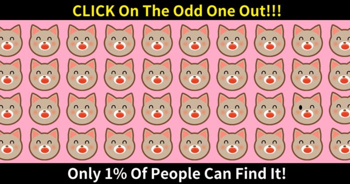 Click The Odd Cat Out In 5 Seconds.