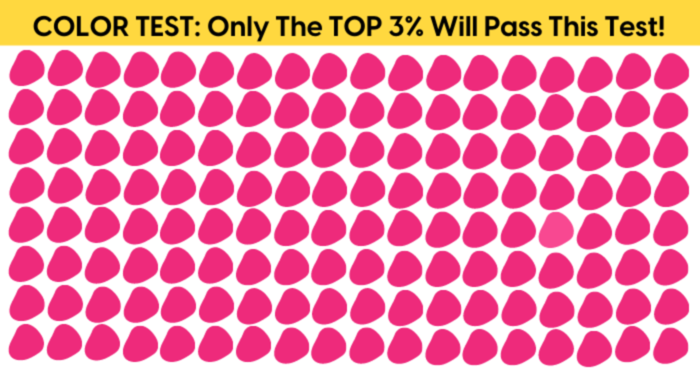 COLOR TEST: Only The TOP 3% Will Pass This Test! 